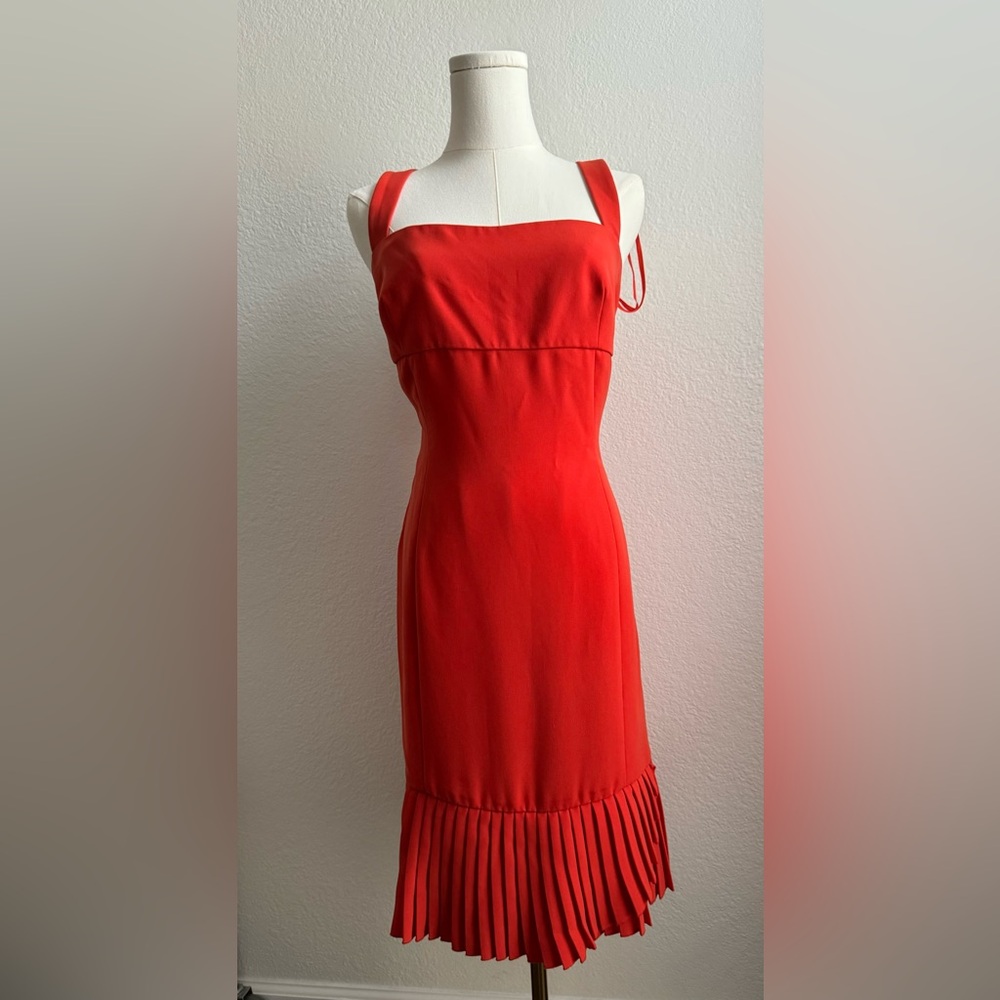 *SOLD* Vintage Orange Sheath Dress